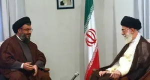 Hassan Nasrallah dan Ayatullah Ali Khamenei