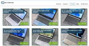 Tangkapan layar dari website Net Computer Depok
