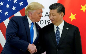 Presiden Amerika Serikat Donald Trump dan Presiden China Xi Jinping.