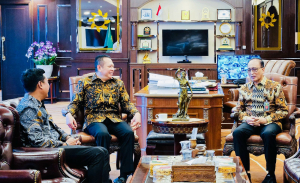 Anggota Komisi III DPR RI, Bamsoet saat bertemu Ketua MA Sunarto di Jakarta pada Kamis (10/4/2025).