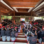 Suasana diklat singkat Pecalang pada Selasa (29/8/2023) Sumber foto : Bali Post.