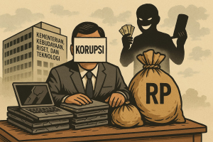 Ilustrasi Korupsi di Kemendikbud Ristek yang merugikan negara sekitar 10 T.