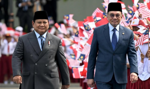 Presiden Prabowo dan PM Malaysia, Anwar Ibrahim.