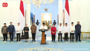 Konferensi Pers Presiden Prabowo bersama Ketum-Ketum Partai di Istana Negara, Minggu (01/09)