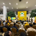 Diskusi Buku "Golkar : Sejarah yang Hilang : Pemikiran dan Dinamika" di Sekretariat DPP Partai Golkar Jakarta pada Senin (08/12).